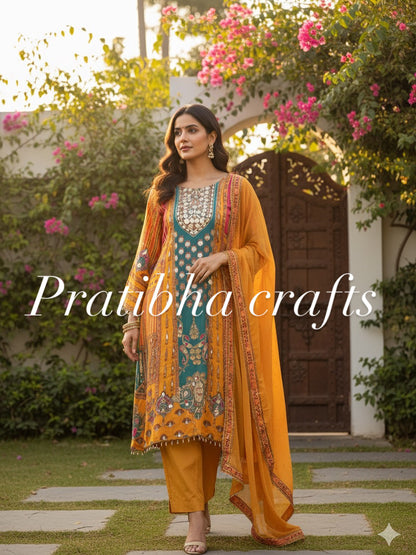 Sunlit Grace – Haldi Yellow Suit Set